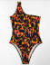 sexy leopard print one-piece swimsuit  NSHL19796