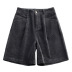 high waist loose corduroy casual shorts NSYZ19842