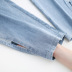 high-waisted simple drawstring jeans  NSYZ19846