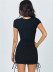short-sleeved pleated dress  NSLD19934