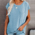 round neck solid color t-shirt  NSSI20092