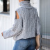 sexy strapless long-sleeved high neck pullover ladies sweater  NSSI20154