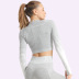 new spring and summer sports tight seamless knitted yoga top NSLX20218