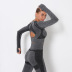 sexy seamless knitted sports long-sleeved fitness yoga wear  NSLX20225