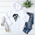 autumn and winter abstract dragon element hoodie NSSN20305
