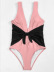 new color matching one-piece swimwear  NSHL20359