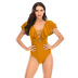 new deep V hollow sexy ruffled one-piece swimsuit  NSHL20380