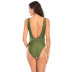 solid color halter one-piece swimsuit  NSHL20409