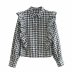 winter ruffled cotton blouse  NSAM20624