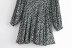  floral waistband buckle lantern sleeve dress  NSAM20655