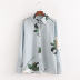flower print chiffon shirt NSAM20740