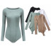 spring and autumn solid color bodysuit NSLD20870
