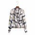 winter print plaid blouse NSAM20901