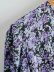vestido floral con dobladillo irregular y manga farol NSAM20913