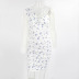 fashion printed single-sleeved dress NSYI20931