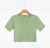 small round neck short knit T-shirt   NSAC20950