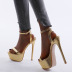 sexy gold high-heeled sandals  NSSO20976