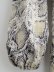 round neck snake print long-sleeved lace-up dress  NSAM14897