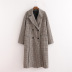 winter double-breasted houndstooth woolen coat jacket  NSAM14899