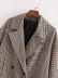 winter double-breasted houndstooth woolen coat jacket  NSAM14899