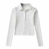 Slim-Fit Single-Breasted Lapel Long-Sleeved T-Shirt NSAC14939