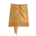 retro high waist tassel bag hip skirt NSAC14959