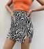 leopard print high waist sexy mini bag hip skirt   NSAC14963