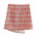 high waist irregular woolen short skirt NSAC14969
