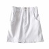 pure color high waist elastic denim short skirt  NSAC14983