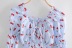 sweet cherry print small fresh puff sleeve shirt  NSAC15025