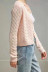 V-neck twist button all-match sweater  NSLD15058