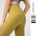 high waist pocket solid color yoga pants  NSDS15099