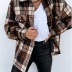 autumn and winter long-sleeved plaid jacket  NSYD15122