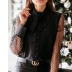 autumn and winter solid color fashion bow shirt  NSYD15126