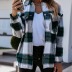 autumn and winter long-sleeved printed plaid shirt  NSYD15132