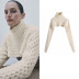 retro twist knit sweater top   NSLD15305