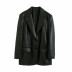 Autumn and winter new faux leather suit jacket  NSLD15309