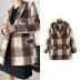 casual simple fashion mid-length woolen coat   NSLD15338