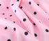 Pink Polka Dot Doll Collar Lantern Sleeve Shirt  NSAM21102