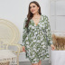plus size fashion casual spring and summer dress NSQH21176