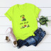 pure cotton cute print short sleeve T-shirt  NSSN21209