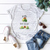 pure cotton cute print short sleeve T-shirt  NSSN21209