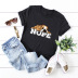 Animal Print Short Sleeve T-Shirt  NSSN21220