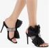 new rhinestone lace bow high-heel sandals  NSSO21251