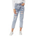 ripped casual loose jeans NSSY21301