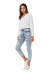 ripped casual loose jeans NSSY21301