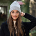 Cashmere solid color knitted hat  NSTQ21384
