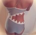 Shark Mouth One-Piece Swimsuit NSHL21418