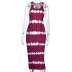 striped tie-dye dress NSKL21564