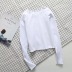 slim round neck close-knit long-sleeved T-shirt  NSAC21622